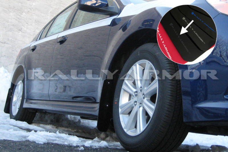 Rally Armor 2010+ Subaru Legacy UR Black Mud Flap w/ Grey Logo MF14-UR-BLK/GRY User 1