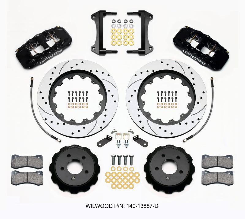 Wilwood Kit,Front,Mustang,2015-UP,Aero6,15.00 Rotor,SRP,w/Lines 140-13887-D Photo - Primary