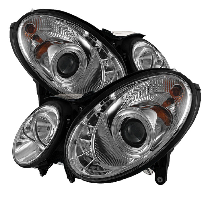 Spyder Mercedes Benz E-Class 07-09 Projector Headlights Halogen - DRL Chrm PRO-YD-MBW21107-DRL-C 5029355 5029355 Photo - Primary