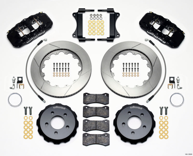 Wilwood AERO6 Front Hat Kit 14.25 2008-2009 Pontaic G8 w/Lines 140-12929 140-12929 Photo - Primary