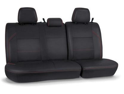 PRP Seats PRP 2016+ Toyota Tacoma Rear Bench Cover Double Cab - Black with Red Stitching B054-01 B054-01 Photo - Primary