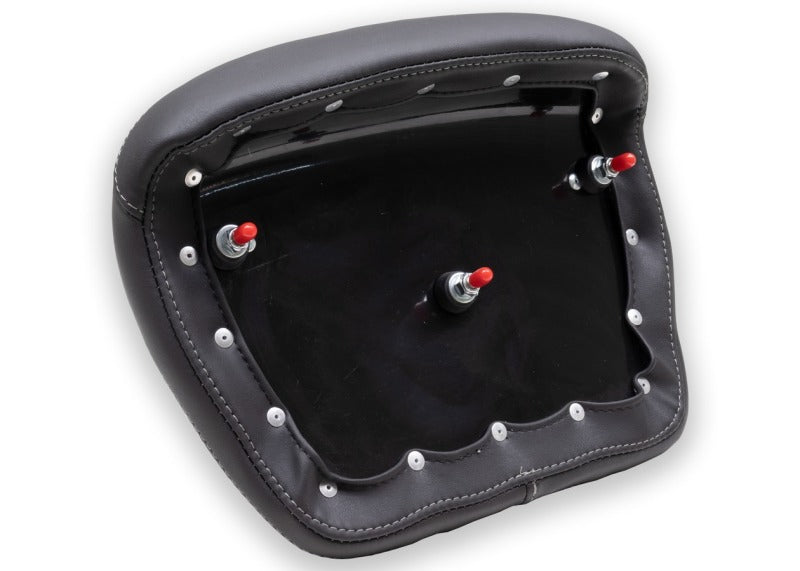 Mustang Motorcycle Mustang 08-21 Harley Electra Glide,Rd Glide,Rd King,Str Glide Tour-Pak Pad w/Grey Stitch-Black 76886GM 76886GM Photo - Primary
