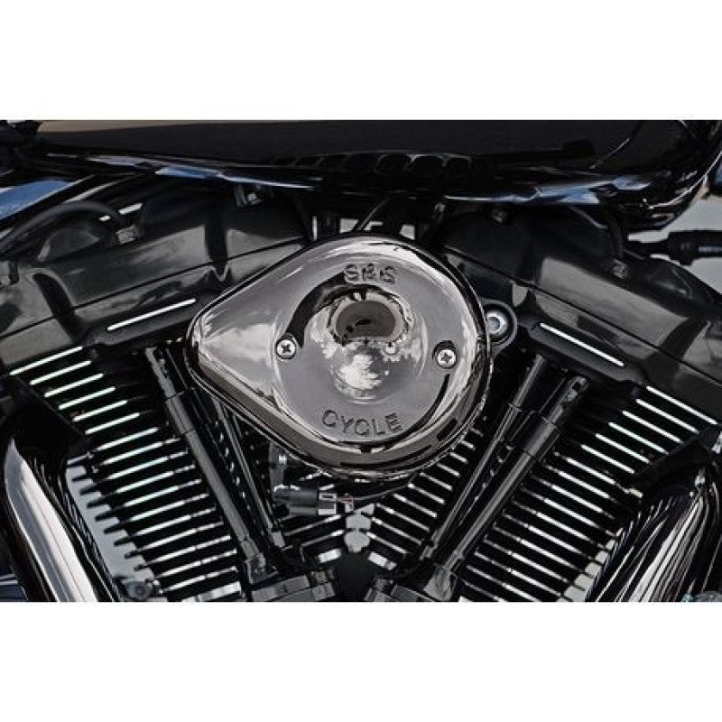 S&S Cycle Lava Stealth Mini Teardrop Air Cleaner Cover - Chrome 170-0780 170-0780 Photo - Primary