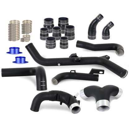 Mishimoto 2021+ Ford Bronco 2.7L High-Mount Intercooler Pipe Upgrade Kit - Wrinkle Black MMICP-BR27-21USBK MMICP-BR27-21USBK Photo - Primary