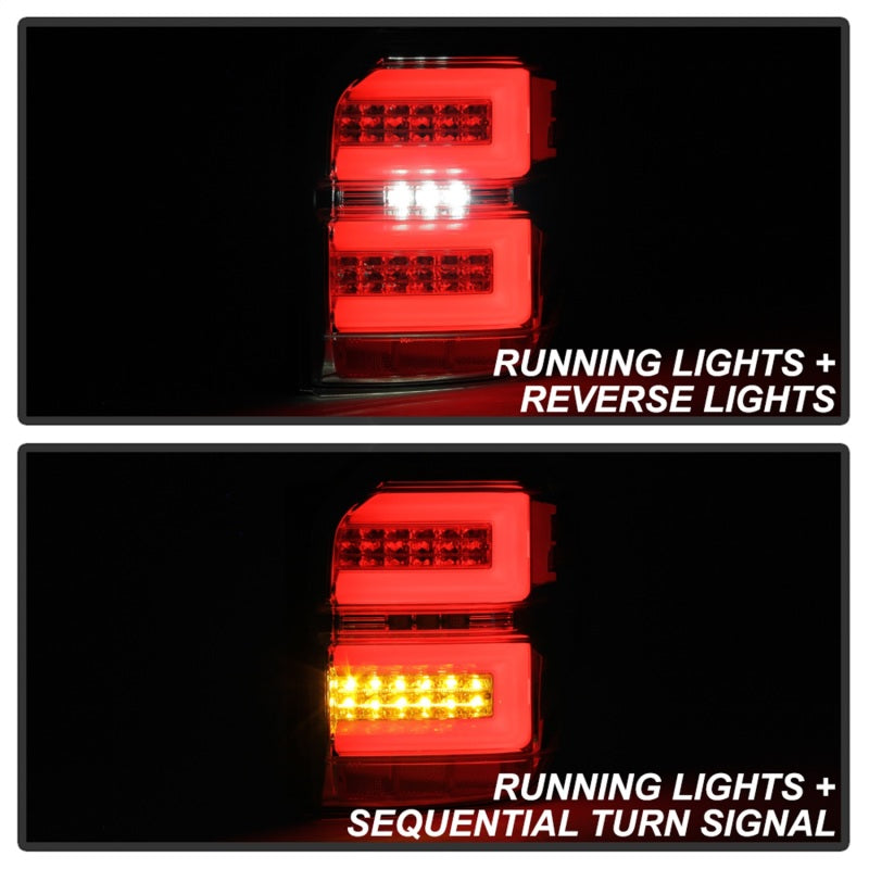 Spyder Toyota 4Runner 10-14 LED Tail Lights - Sequential Turn Signal - Chrome ALT-YD-T4R10-SEQ-C 5087805 5087805 Photo - Unmounted