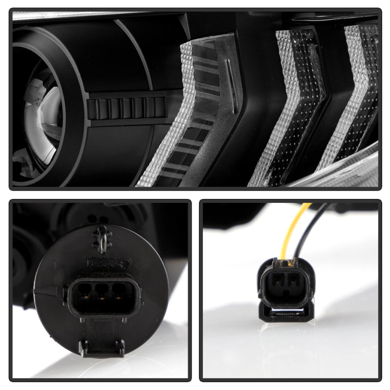 Spyder Honda Civic 16- 2DR/4DR/Hatchback Projector Headlights - Black PRO-YD-HC16SI-SEQGR-BK 5087867 5087867 User 4