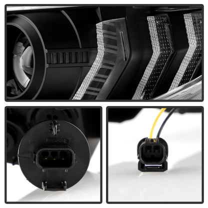 Spyder Honda Civic 16- 2DR/4DR/Hatchback Projector Headlights - Black PRO-YD-HC16SI-SEQGR-BK 5087867 5087867 User 4