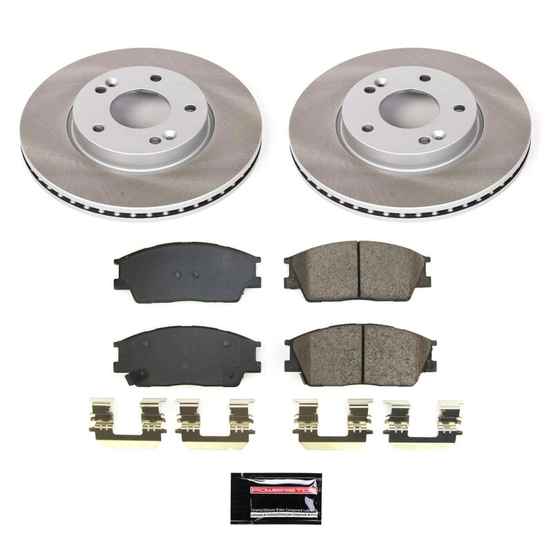 PowerStop Power Stop 20-23 Kia Soul Front Semi-Coated Rotor Kit SC8663 SC8663 Photo - Primary