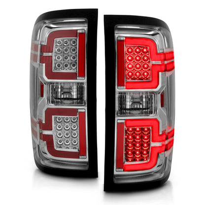 ANZO 2014-2018 Chevy Silverado 1500 LED Taillights Chrome 311291 311291 Photo - Unmounted