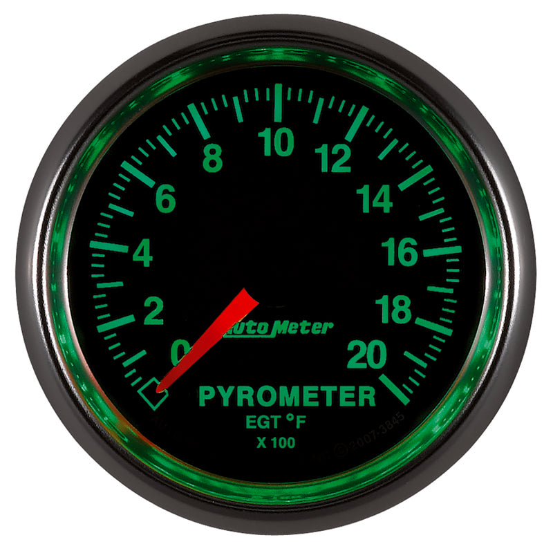 Autometer GS 0-2000 degree F Full Sweep Electronic Pyrometer Gauge 3845 3845 User 4