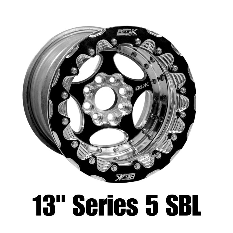 Belak Wheels Belak Series 5 13x10 5in BS  4x100 BP High Pad 5in Back Space Single Beadlock Wheel 13104100S55BS-SBL 13104100S55BS-SBL Photo - Primary