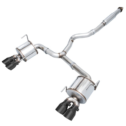 AWE Tuning Subaru STI VA / WRX GV / STI GV Sedan Touring Edition Exhaust - Diamond Black Tip (102mm) 3015-43108 3015-43108 Photo - Primary