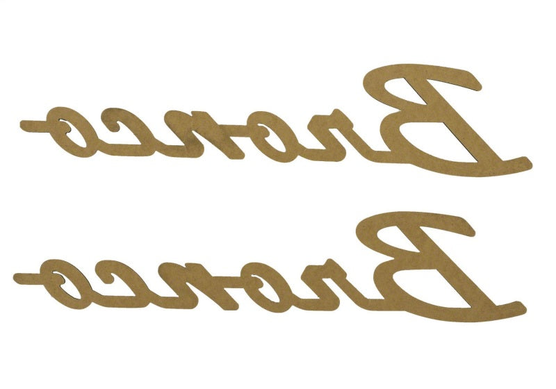 Ford Racing 2021+ Bronco Classic Script Fender Badges - Matte Black (Pair) M-1447-BSMB M-1447-BSMB Photo - Unmounted