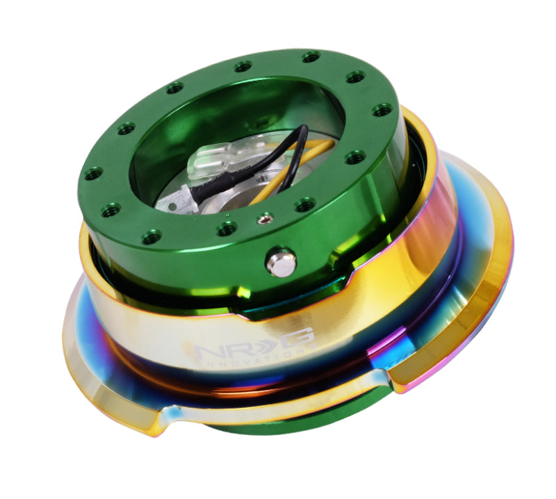 NRG SRK-280GN-MC 2.8 Quick Release Green Body Neochrome Ring SRK-280GN-MC Photo - Primary
