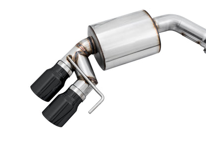 AWE Tuning 2018+ Ford Mustang GT (S550) Cat-back Exhaust - Touring Edition (Quad Diamond Black Tips) 3015-43106 3015-43106 Photo - Close Up