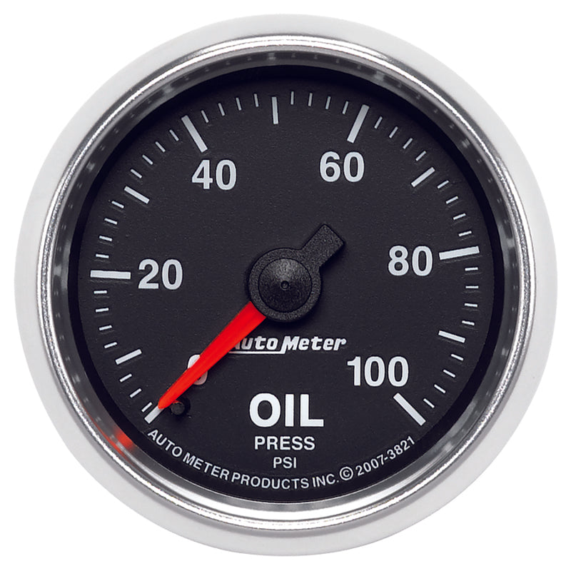 Autometer 2-1/16" Oil Pressure, 0-100 Psi Mechanical, Gs 3821 Photo - Primary