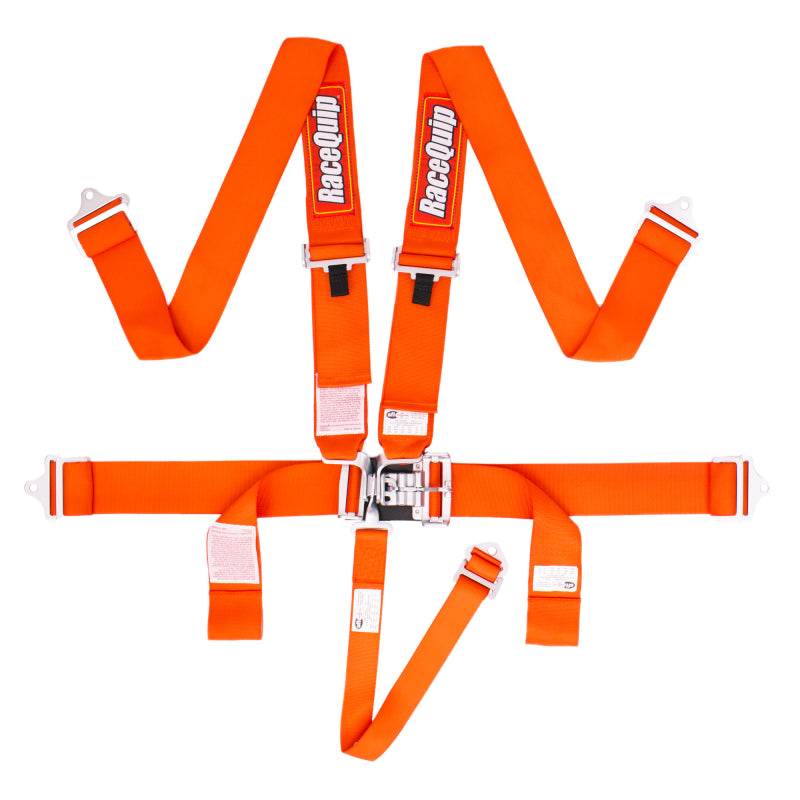RaceQuip Orange L & L 5pt Seat Belt 711041 711041 Photo - Primary