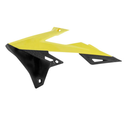 Acerbis 18+ Suzuki RMZ250/ RMZ450 Radiator Shroud - Yellow/Black 2686491017 2686491017 Photo - Primary