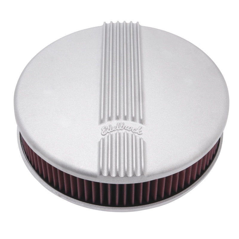 Edelbrock Classic Series Satin Round Cast Air Cleaner for Single 4-bbl Carb - 3" 41179 Photo - Primary