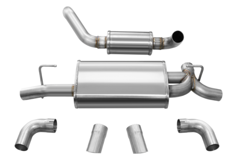 Corsa Performance Corsa 18+ Jeep Wrangler JL 2.5in Dual Rear Turn Down Exit Touring Axle 21015 Photo - Primary