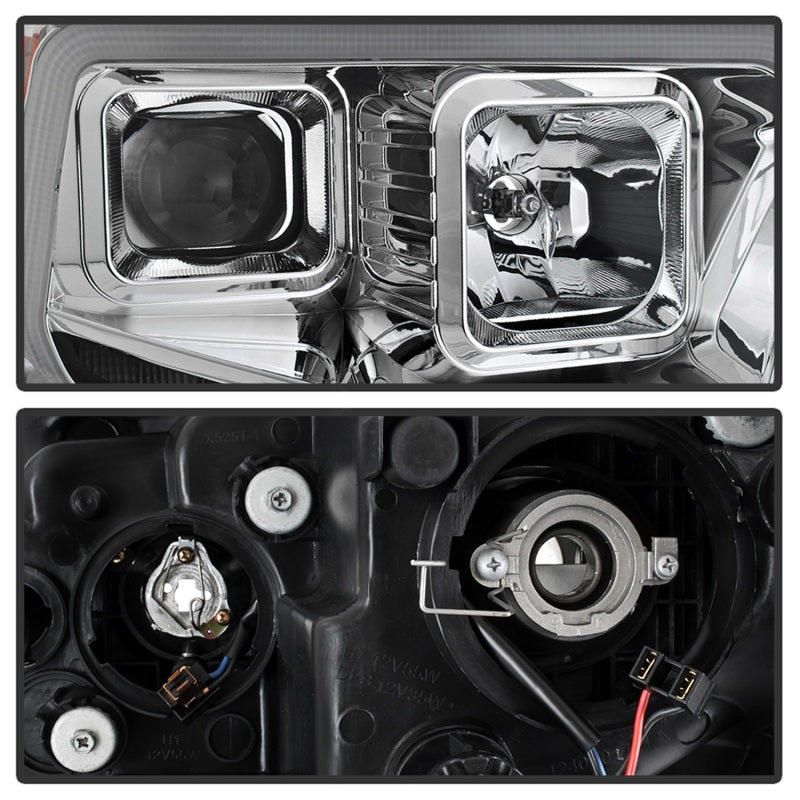 SPYDER xTune 14-17 Toyota Tundra DRL LED Light Bar Projector Headlights - Chrome (PRO-JH-TTU14-LB-C) 9043048 9043048 Photo - Unmounted