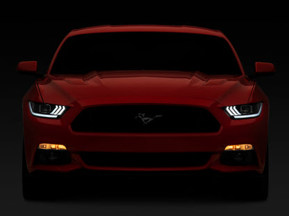 Raxiom 15-17 Ford Mustang GT350 GT500 LED Projector Headlights- Blk Housing (Clear Lens) 407613 407613 Photo - Close Up