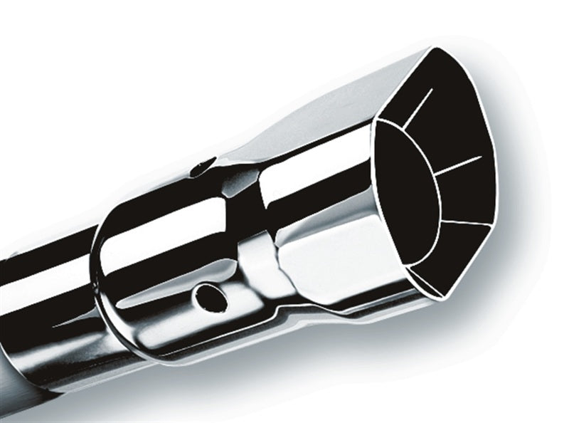 Borla Universal Polished Tip Single Square Angle-Cut Intercooled (inlet 2 1/4in. Outlet 2 1/2 x 2 3/ 20115 20115 Photo - Primary
