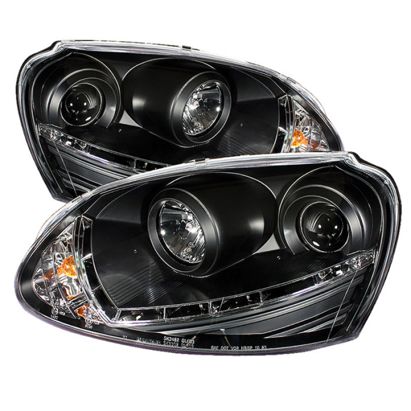 Spyder Volkswagen GTI 06-09/Jetta 06-09 Xenon/HID Model Only - DRL Black PRO-YD-VG06-HID-DRL-BK 5017529 5017529 Photo - Primary