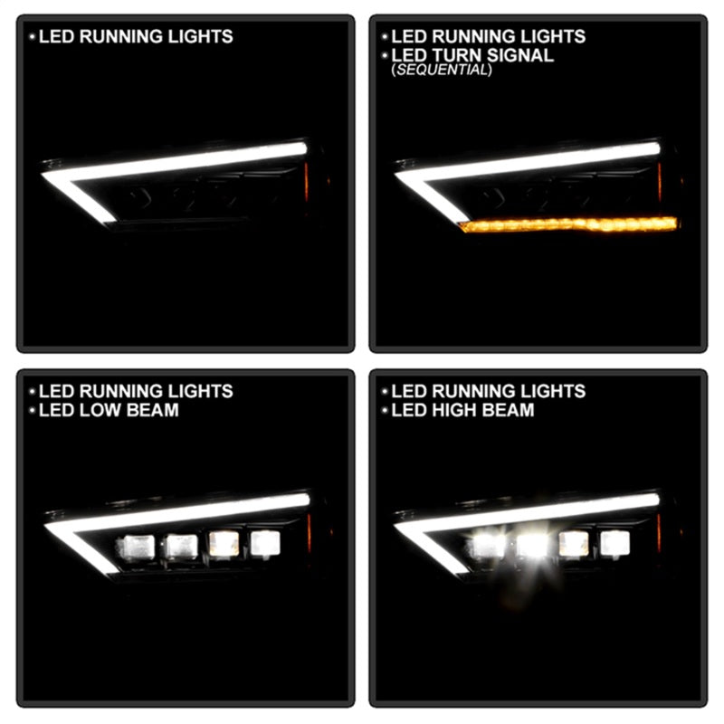 SPYDER Apex 14-20 Toyota 4Runner High-Power LED Module Headlights - Black (PRO-YD-T4R14AP-SEQ-BK) 5088697 5088697 Photo - Unmounted