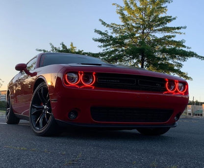 ORACLE Lighting Oracle 15-21 Dodge Challenger Dynamic Surface Mount Headlight Halo Kit - ColorSHIFT - Dynamic 3990-332 3990-332 User 5