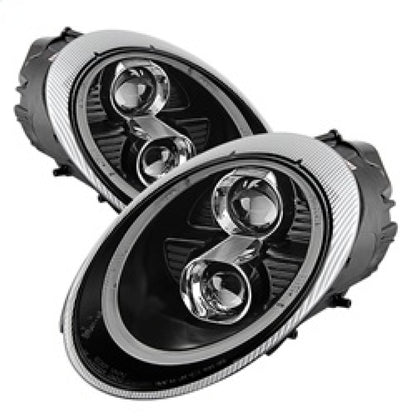 Spyder Porsche 911 997 2005-2009 Projector Headlights Halogen Model DRL LED Blk PRO-YD-P99705-DRL-BK 5080134 5080134 Photo - Primary