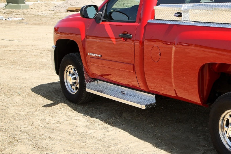 Dee Zee Deezee 08-14 Ford Econoline/E-Series Van Running Board Cab Section Brite-Tread Aluminum (Full) DZ2044 DZ2044 Photo - Mounted