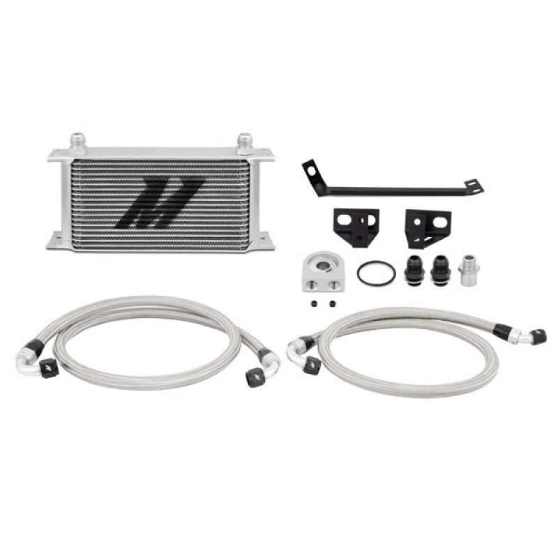 Mishimoto Oil Cooler Silver Ford Mustang Ecoboost 2015+ MMOC-MUS4-15 Photo - Primary