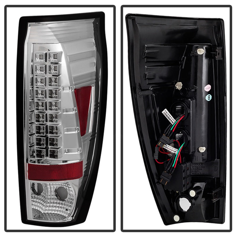 Spyder Chevy Avalanche 02-06 LED Tail Lights Chrome ALT-YD-CAV02-LED-C 5001078 5001078 Photo - Unmounted