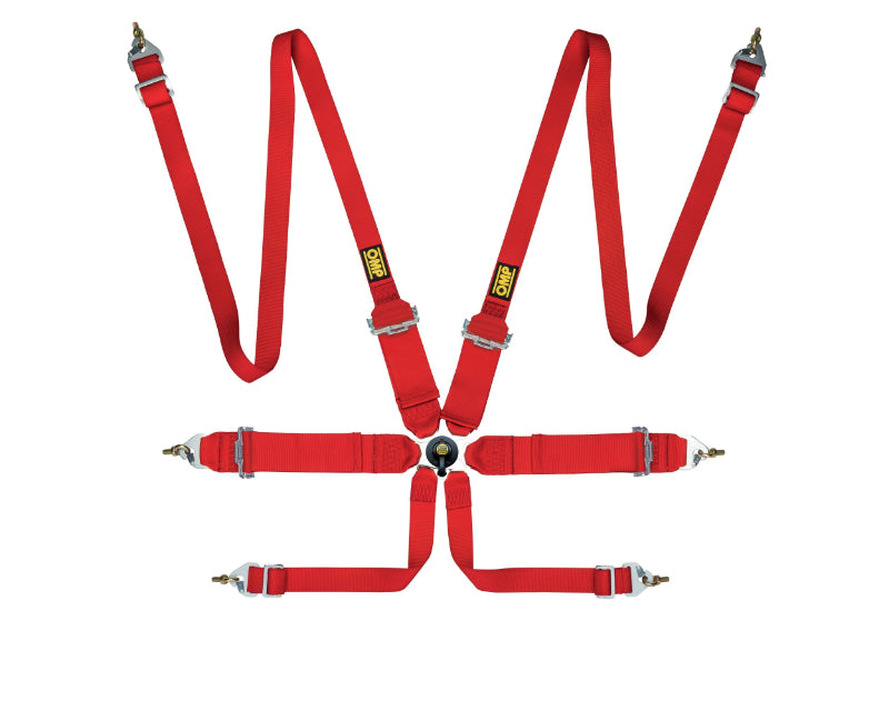 OMP First 3/2 Racing Harness Red DA0-0204-B02-061 DA0-0204-B02-061 Photo - Primary