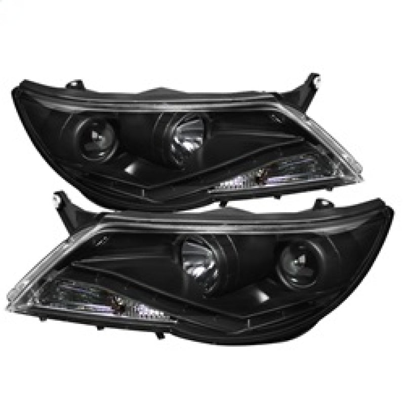 Spyder Volkswagen Tiguan 09-11 Projector Headlights DRL Black High H1 Low H7 PRO-YD-VTIG09-DRL-BK 5042651 5042651 Photo - Primary