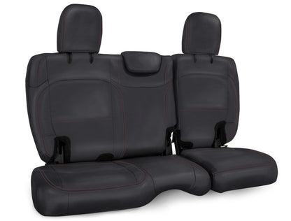 PRP Seats PRP 2018+ Jeep Wrangler JL/2 door Rear Bench Cover - Black with Red Stitching B041-01 B041-01 Photo - Primary