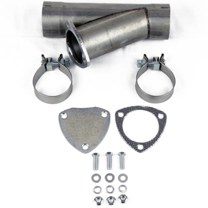 Granatelli Motor Sports Granatelli 5.0in Aluminized Mild Steel Manual Exhaust Cutout w/Slip Fit/Band Clamp 304550 304550 Photo - Primary