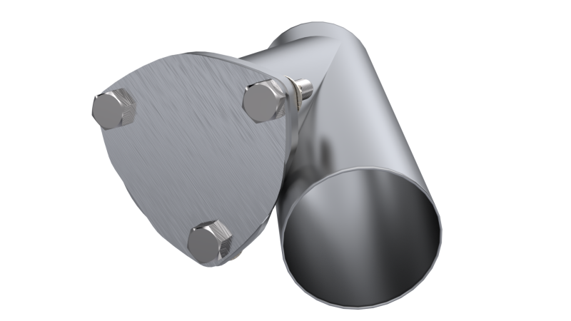 QTP 3.5in Weld-On QTEC Exhaust Cutout Y-Pipe 10350 10350 Photo - Primary