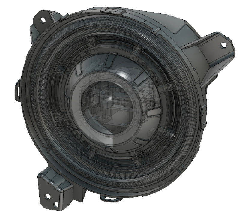 ORACLE Lighting Oracle Oculus Bi-LED Projector Headlights for Jeep JL/Gladiator JT - Matte Black - 5500K 5839-504 5839-504 Technical Drawing