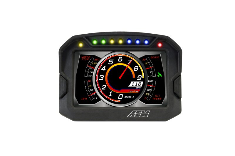 AEM CD-5LG Carbon Logging Digital Dash Display w/ Internal 10Hz GPS & Antenna 30-5603 30-5603 Photo - out of package