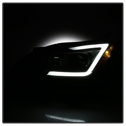 SPYDER xTune 13-15 Nissan Sentra DRL LED Light Bar Halogen Projector Headlights - Black (PRO-JH-NS13-LB-BK) 9042966 9042966 Photo - Unmounted