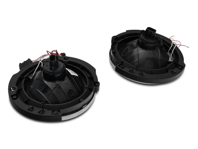 Raxiom 07-18 Jeep Wrangler JK LED Halo Headlights- Chrome Housing (Clear Lens) J121871 J121871 Photo - Close Up