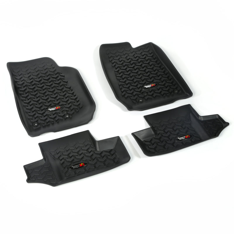 Rugged Ridge All Terrain Floor Liner Kit,Black;07-18 Jeep Wrangler JK,2 Door 12987.03 Photo - Primary