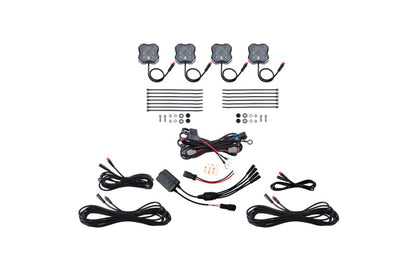 Diode Dynamics RGBW Rock Light Installer Kit w/Controller (4-pack) DD7740C DD7740C Photo - Primary
