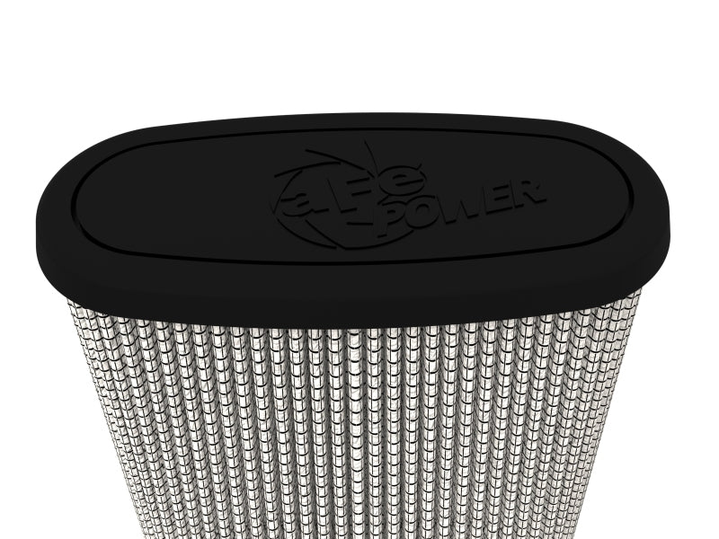 aFe Magnum FLOW Pro DRY S Universal Air Filter 3-1/2F X (5-3/4X 5)B X(6x2- 21-90096 Photo - Close Up