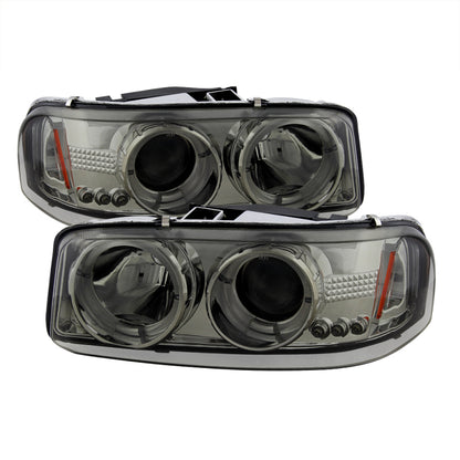 Spyder GMC Sierra 1500/2500/3500 99-06 Projector Headlights LED Halo LED Smoke PRO-YD-CDE00-HL-SMC 5009371 5009371 Photo - Primary