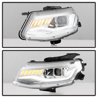 Spyder Chevy Camaro 16-18 Halogen Model Projector Headlights Chrome PRO-YD-CCAM16HALSI-SEQ-C 5087348 5087348 Photo - Unmounted