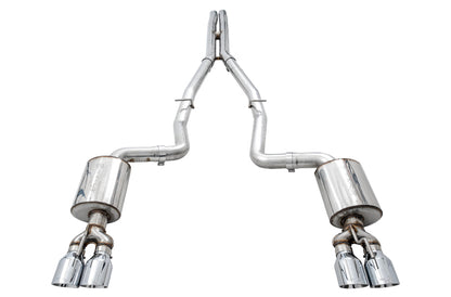 AWE Tuning 2015+ Dodge Challenger 6.4L/6.2L Non-Resonated Touring Edition Exhaust - Quad Silver Tips 3020-42074 3020-42074 Photo - out of package