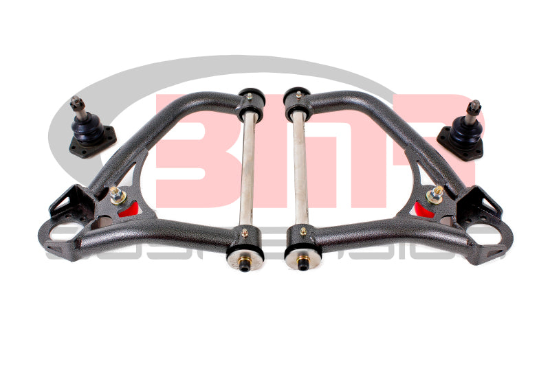 BMR Suspension BMR 67-69 1st Gen F-Body Pro-Touring Upper A-Arms w/ Tall Ball Joint (Delrin) - Black Hammertone AA027H AA027H Photo - Primary